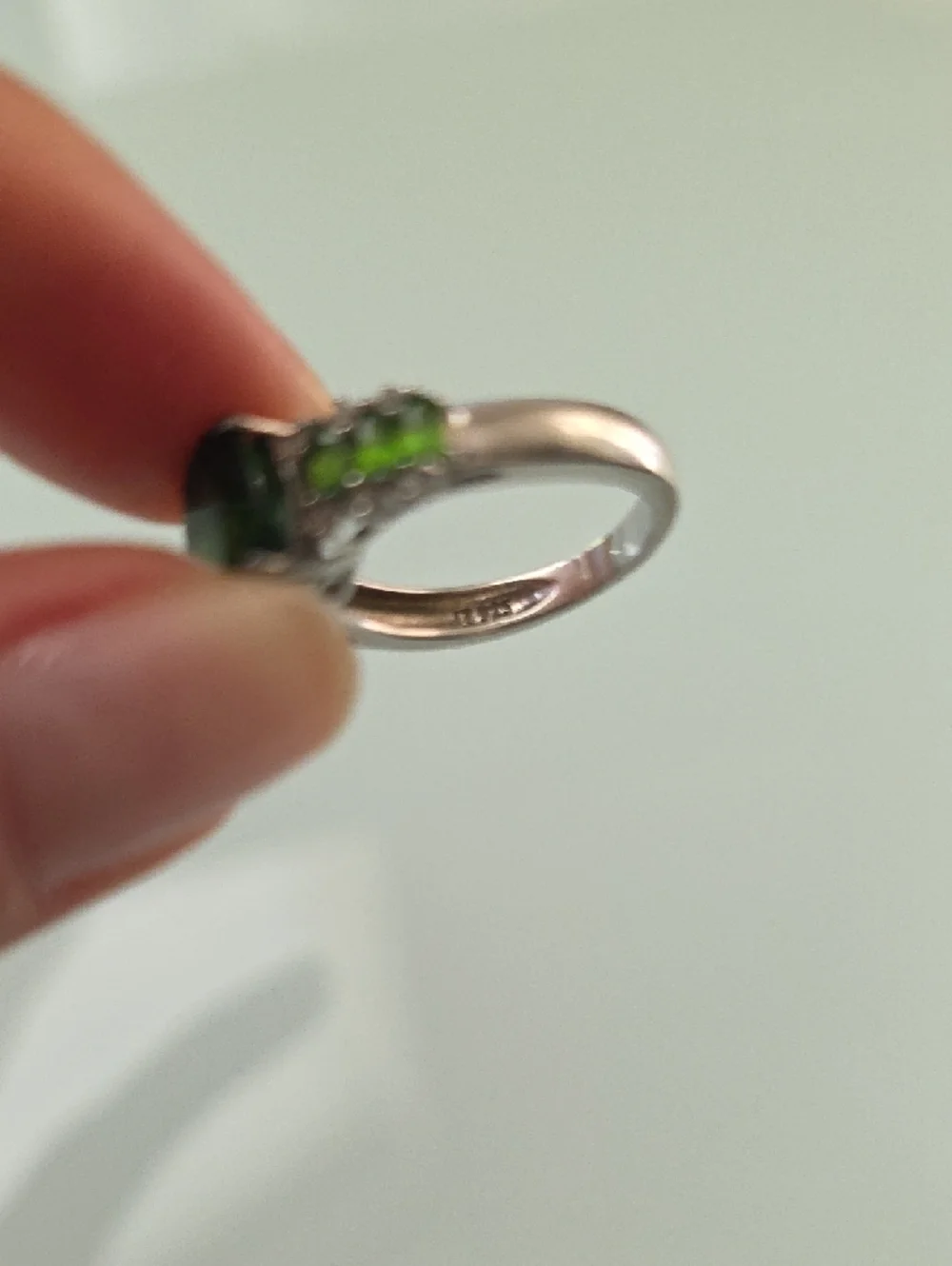 Chrome Diopside Sterling Silver Ring - Size 5 - Picture 6 of 7
